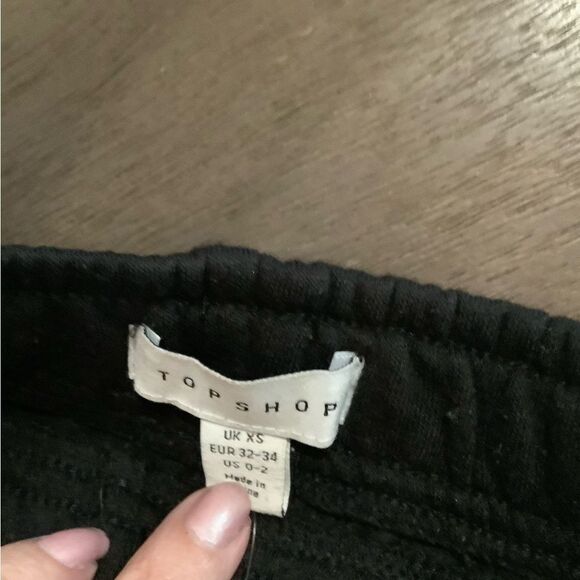 Topshop Woman’s Black Jogger Pants Sz 0-2 - Picture 5 of 5